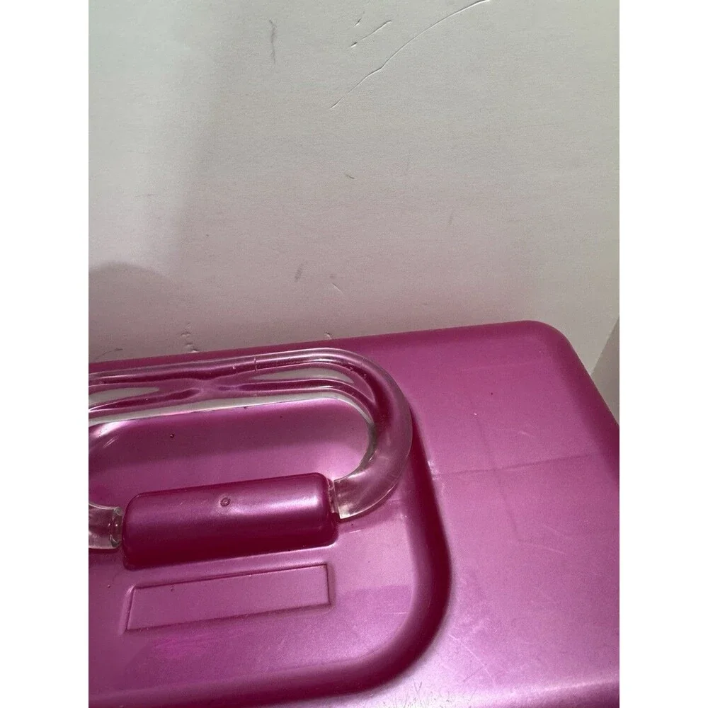 Caboodles Pink Cosmetic Organizer Makeup Craft Tote Organize Carry Case Vintage